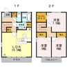 クイーンズ ゲート コート 3LDKの間取り