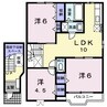 リバーサイド瀬戸Ｂ 3LDKの間取り