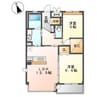 アリビオ 2LDKの間取り