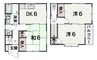 あけぼの住宅Ⅱ 3DKの間取り