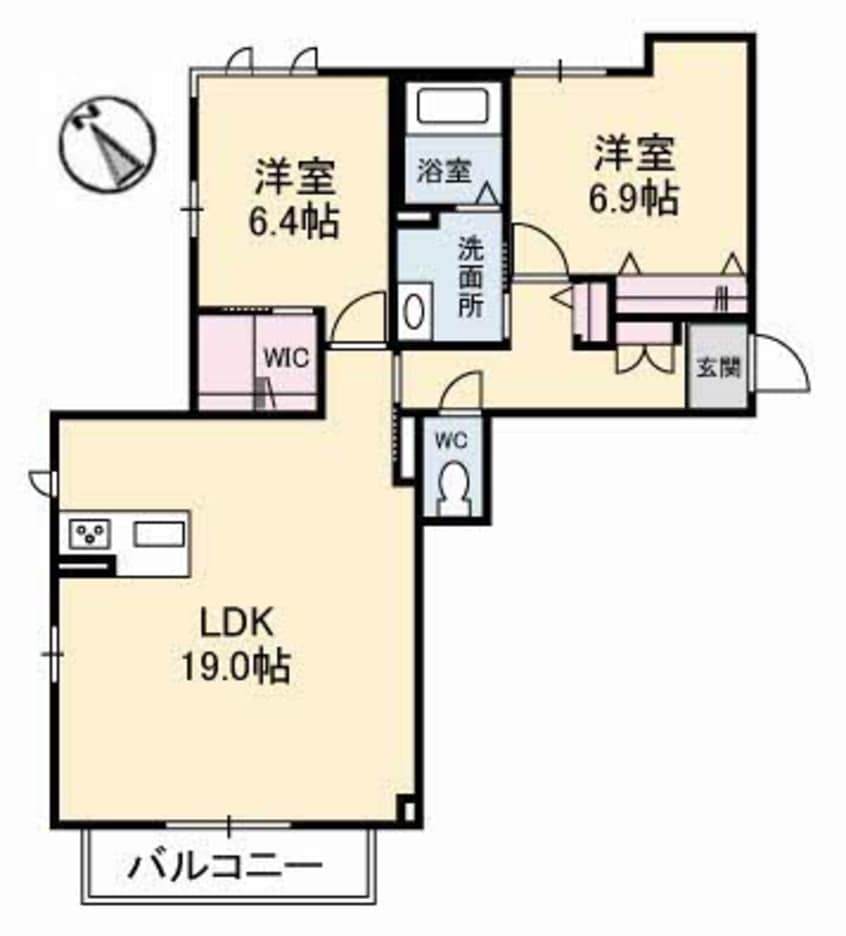 間取図 グランベレオ引野