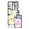 アヴァンティＢ 1LDKの間取り