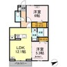 サニーコート木之庄 2LDKの間取り