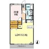 サンヴェール　Ｂ棟 1LDKの間取り