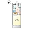 クレシア 1Kの間取り
