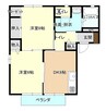 サンローズ野上 2DKの間取り