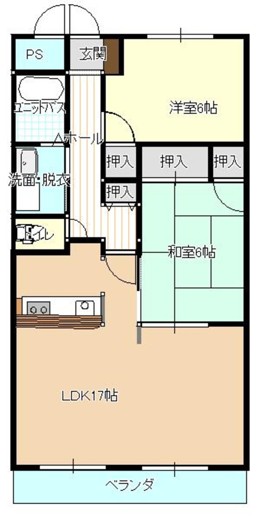 間取図 ロイヤルフラッツ福山