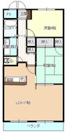 ロイヤルフラッツ福山 2LDKの間取り