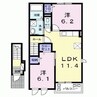 アルモニーアＡ 2LDKの間取り