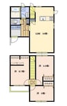 フラットフィールド 3LDKの間取り