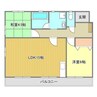 ソレイユ木之庄 2LDKの間取り