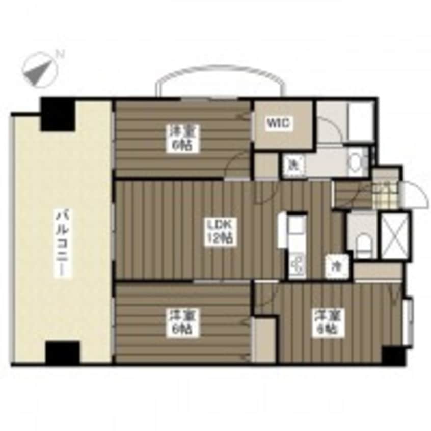 間取図 フラットリア春日