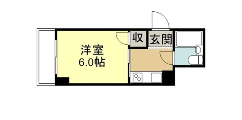 間取図 サンライズ道三町