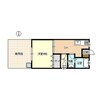 シャルム 1Kの間取り