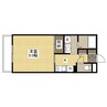 アルバ木之庄Ⅱ 1Kの間取り