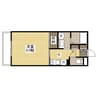 アルバ木之庄Ⅱ 1Kの間取り