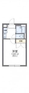 レオパレスディアコートⅡ 1Kの間取り