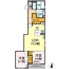 オリヴィエ東深津 2LDKの間取り