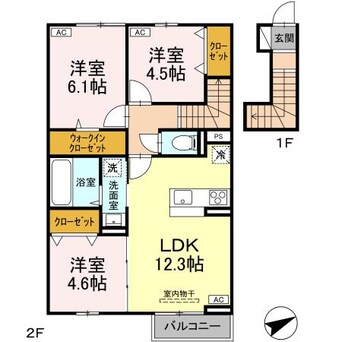間取図 プランドール　イサコ