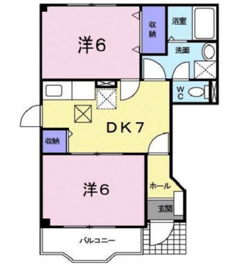 間取図 サンロード福山Ｂ