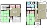 延明住宅 3DKの間取り