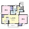ジョワメゾン 2LDKの間取り