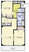 Villa　camelia 2LDKの間取り