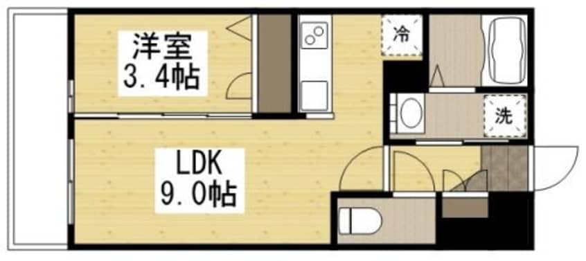 間取図 月光福山三吉町