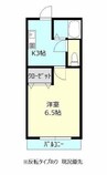 スカイパレスC 1Kの間取り