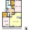 セジュール箕島 2LDKの間取り
