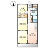 カームネスト 3DKの間取り
