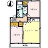 セジュール新市 A 2LDKの間取り
