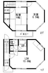 テラスハウスM’s 2LDKの間取り