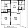 コーポ平川 B 3DKの間取り