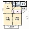 グランドーレ芦品 2Kの間取り