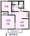 ドミール春日B 3LDKの間取り