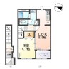 仮）スターテラスⅡ南蔵王2丁目 1LDKの間取り