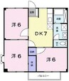 ニューシティ瀬戸C 3DKの間取り