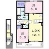 ネスル 2LDKの間取り