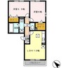 ジョリープレイスⅡ 2LDKの間取り