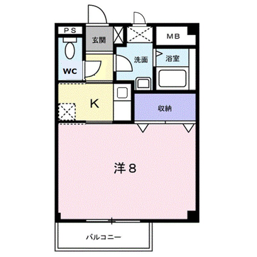 間取図 プチ．クリスタル南