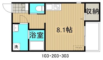 間取図 スリーズ霞町