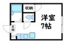 センチュリーハイツ 1Rの間取り