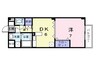 ソシオグランデ 1DKの間取り