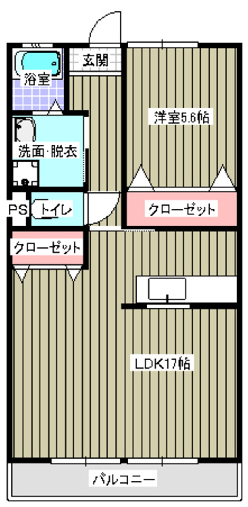 間取図 エトワール湯野