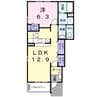 ガーデンハウスＡ 1LDKの間取り