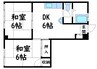 セントラルビル 2DKの間取り