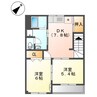 サンハイツ山ノ手 2DKの間取り