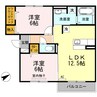 ブランチブロード樹 2LDKの間取り