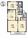 トータス井上 B棟 3Kの間取り